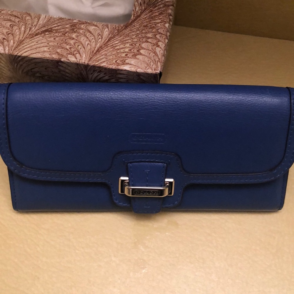 Cobalt Blue Coach Wallet